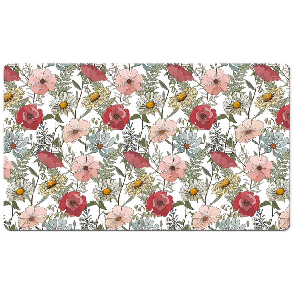 Spring Floral Desk Mat