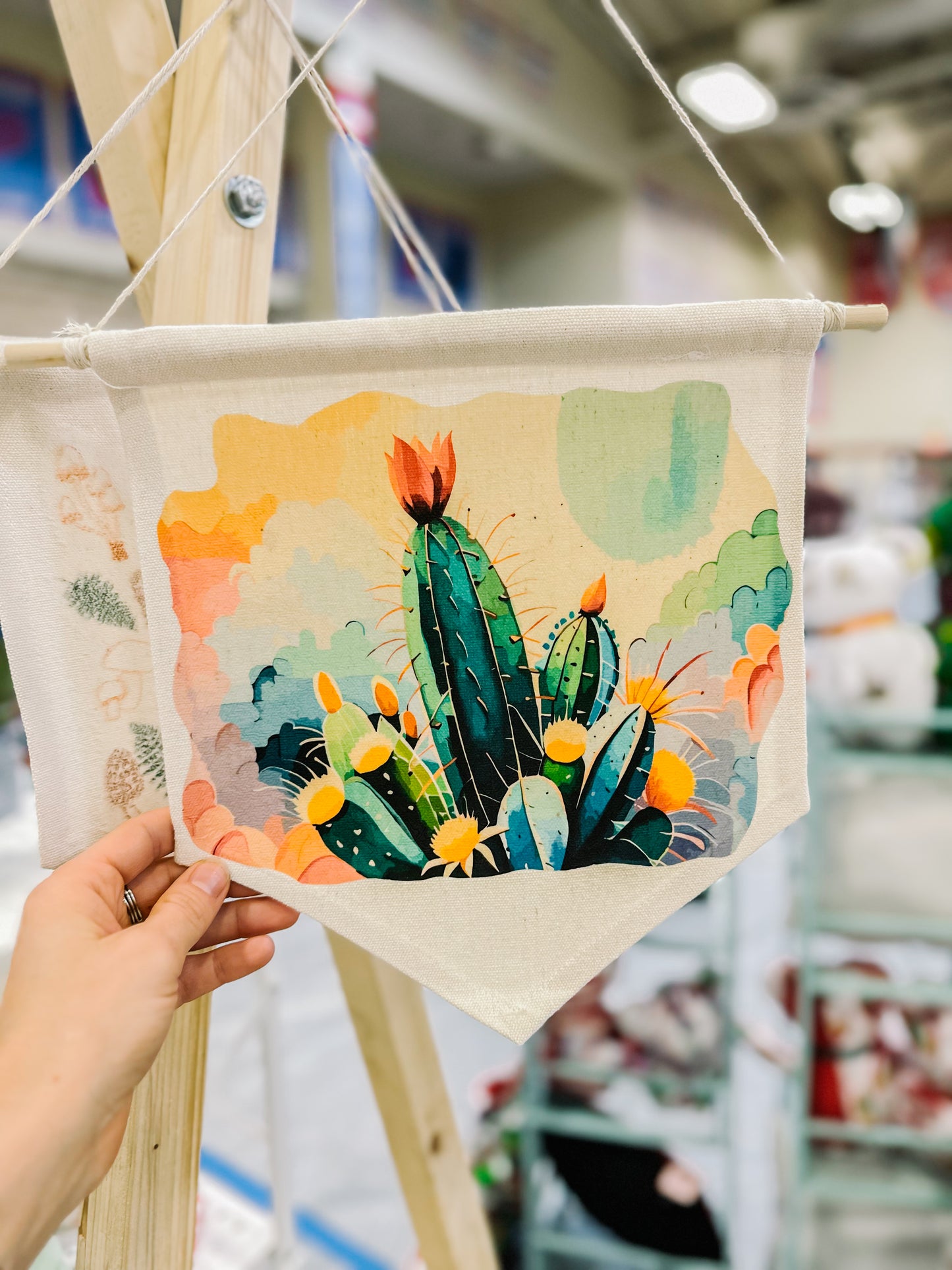 Colorful Cactus Wall Hanger