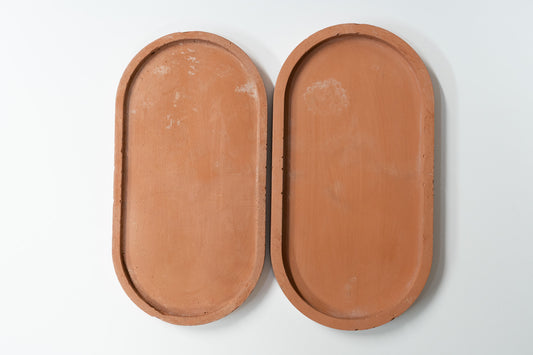 Terracotta Oval Tray