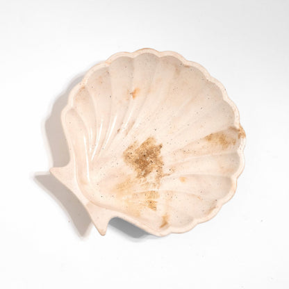 Brown Marble Seashell Dish